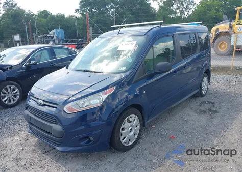2014 Ford Transit Connect Xlt z USA, uszkodzony, nr VIN NM0GS9F76E1140649
